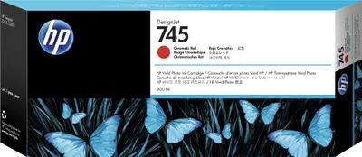 Produktbild von HP 745 DesignJet Tintenpatrone Chromatisches Rot 300 ml F9K06A