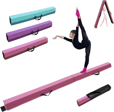 Faltbarer Gymnastikbalken 300 cm, Balance-Trainer, rutschfest, für Kinder