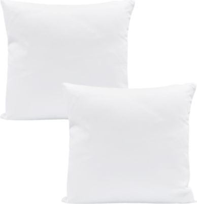 2x Kopfkissen 60x60 cm Innenkissen Steppkissen Mikrofaser Kissen für Allergiker füllkissen Bettkissen Schlafkissen Pillow (Weiß, 2er Set 60 x 60 cm)