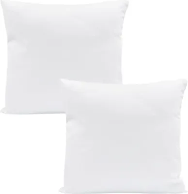 Produktbild von 2x Kopfkissen 60x60 cm Innenkissen Steppkissen Mikrofaser Kissen für Allergiker füllkissen Bettkissen Schlafkissen Pillow (Weiß, 2er Set 60 x 60 cm)
