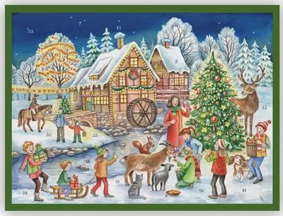 Produktbild von Adventskalender "Weihnachtliches Mühlhaus"