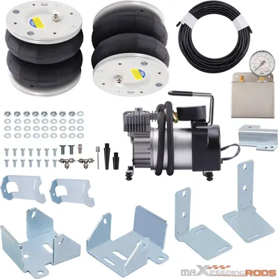 Zdjęcie produktu dla 2x Zawieszenie pneumatyczne Sprężyna pneumatyczna +12 V Zestaw kompresora do Ford Transit 2001- 4000K