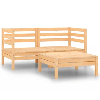 Immagine prodotto di Set Divani da Giardino 3 pz in Legno Massello di Pino