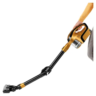 Obrázek produktu pro Akumulátorový cyklónový vysavač CLEANmaxx 2 v 1, 14,8 V, zlatý/černý, ruční vysavač, bezsáčkový, cyklónový, bezdrátový, CLEANmaxx