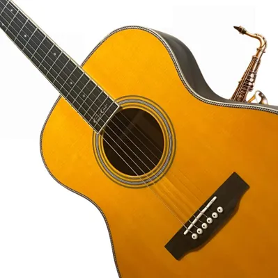 Produktbild von Akustikgitarre, Fichtendecke, Mahagonirücken, GELB