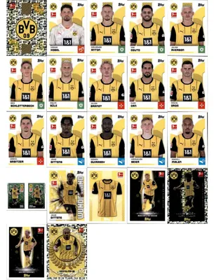 Immagine prodotto di Adesivi da collezione Topps Bundesliga - 2024/2025 - Pacchetto squadra - Borussia Dortmund
