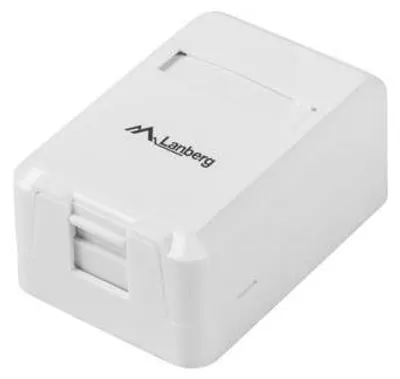 Produktbild von Lanberg OK1-0001-W, Cat6, 10/100/1000Base-T(X), Weiß, 42,1 mm, 60,1 mm, 26,4 mm