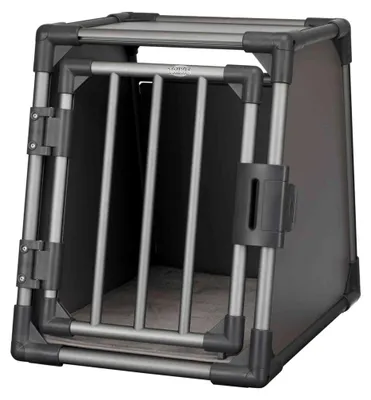Produktbild von TRIXIE Transportbox, Aluminium - grafit - 48 × 56 × 61 cm