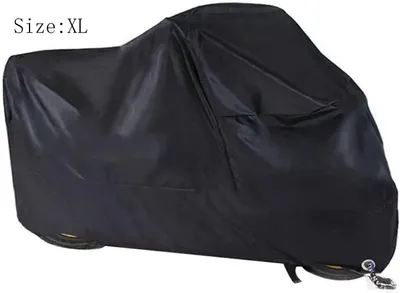 Produktbild von Motorradabdeckung 1 Stk, Winterfest Wasserdicht 190T Oxford Gewebe Mit Verschlusslöchern Motorradhülle Für Harley-Davidson Honda Suzuki