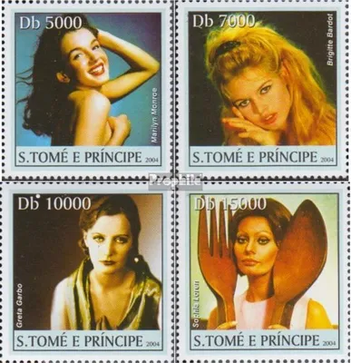 Produktbild von Briefmarken Sao Tome e Principe 2004 Mi 2653-2656 (kompl.Ausg.) postfrisch Filmschauspielerinnnen