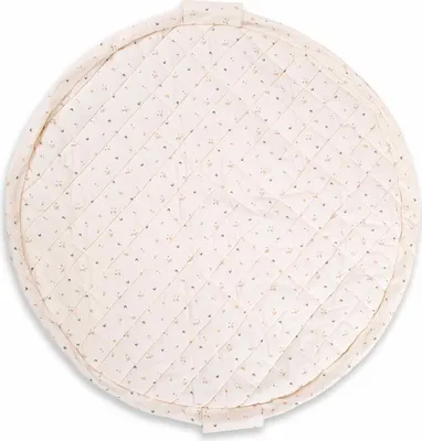 Produktbild von Primaflor Play&Go SOFT ORGANIC - Fleuri - Rund 120 cm - 3-in1 Baby Kabbeldecke aus Baumwolle, Spielmatte & Wickelmatte