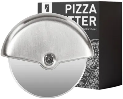 Pizzaroller aus Edelstahl, 8 cm Klinge, spülmaschinengeeignet