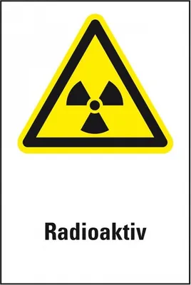 Produktbild von Dreifke® Schild I Warn-Kombischild Radioaktiv, Aluminium, 200x300mm, ASR A1.3...
