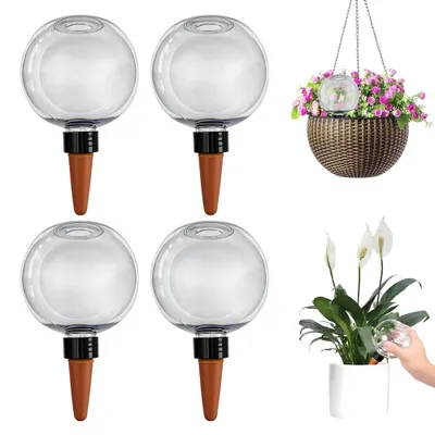 Image de Omgoods - Lot de 4 boules d'arrosage pour plantes, 500 ml, système d'irrigation automatique