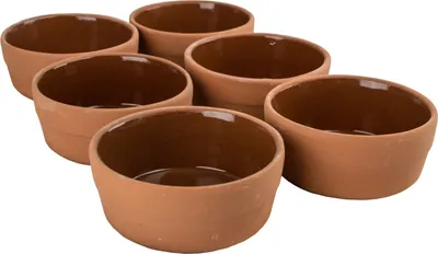 Produktbild von Güvec 6 Stück Kütahya Auflaufform Tongefäß Backform Tontopf eintopf Gratin
