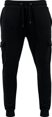 Produktbild von Urban Classics - FITTED Cargo Sweatpants schwarz - L