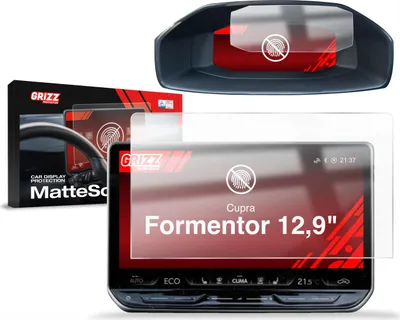 Image de Film protecteur mat 2 en 1 pour écran Cupra Formentor 12,9" (2024-2025), marque Grizz