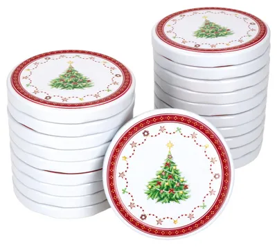 Produktbild von 20er Set Deckelset TO82 Weihnachtstraum Deckel für Marmeladengläser Ersatzdeckel