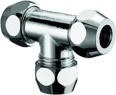 Produktbild von Schell T-Verschraubung chrom 3/8" x 8 mm