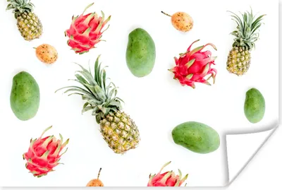 Produktbild von MuchoWow® Poster Tropisch - Obst - Ananas 60x40 cm - Schlafzimmerdekoration