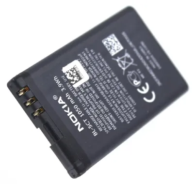 Produktbild von Akku für Nokia C5 Li-Ion 3,7 Volt 1050 mAh schwarz.