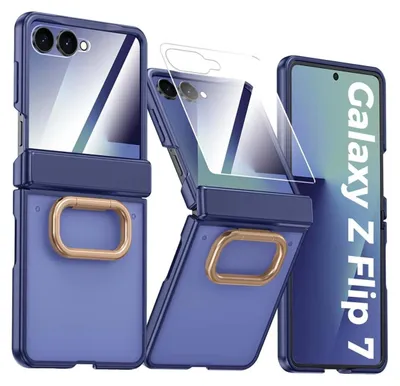 Produktbild von INF Blaue Ringhalterung PC Hülle für Samsung Galaxy Z Flip7