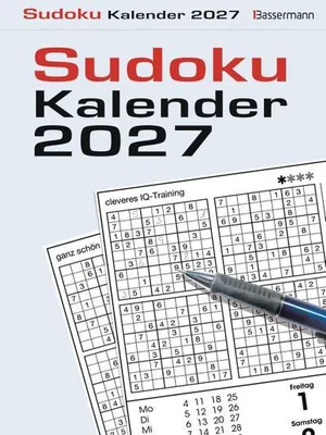 Produktbild von Bassermann Abreißkalender Sudoku 2027 mit 800 Sudokus und 4 Schwierigkeitsgraden