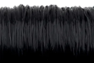 Produktbild von Vintageparts Elastisches Garn Schwarz 0,5 mm stark 40 m Rolle
