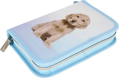 Produktbild von Lobbes Federmäppchen Hund - gefülltes Mäppchen mit Zubehör für Kinder