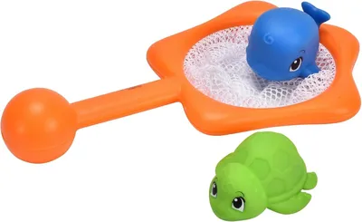 Productafbeelding van Simba 104010138 ABC hengelspel - Net en twee waterspuitzeedieren - Vanaf 12 maanden