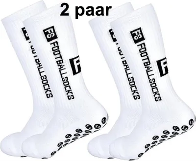 Produktbild von CHPN – Socken – Grip-Socken – Sportsocken – 2 Paar – Sportsocken – Stützsocken – Robuste Socken – Weiß – Größe 39/44