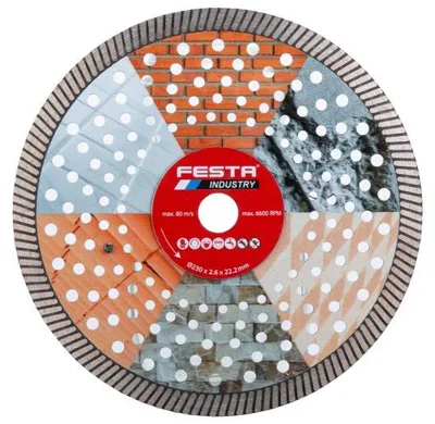 Image de Lame diamantée Festa Industry Turbo Extreme 230 x 2,6 x 22,2 mm