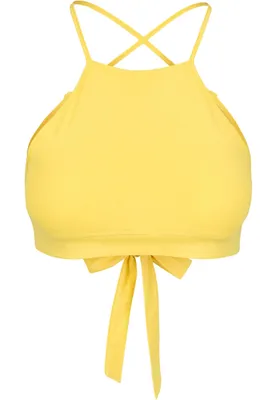 Produktbild von Urban Classics Ladies - TRIANGLE Short Top gelb - L