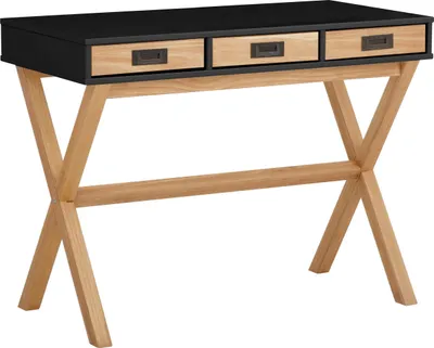 Produktbild von Schreibtisch >Alrik< in Schwarz, MDF - 100x75x50cm (BxHxT)