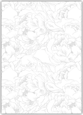 Produktbild von Vintage Muster Motiv Briefpapier (MPA-5220, DIN A4, 25 Blatt) Motivpapier silbergrau abstrakt Blumen Blüten