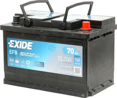 Produktbild von EXIDE EFB Starterbatterie 12V 70Ah 760A/EN L3 für Auto LKW Batterie