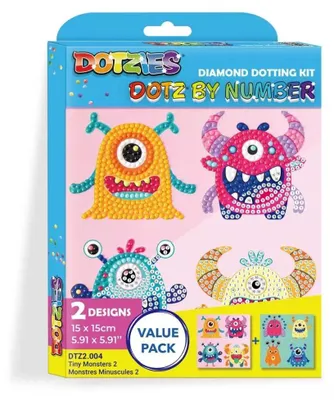 Produktbild von Diamond Dotz – Dotz nach Zahlen: Kleine Monster 2