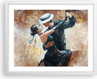 Produktbild von Gerahmtes Poster - Weißer Rahmen - tanzen sie - 50x40 cm - Wand Bild - Wanddeko - Wandbilder - Kunstposter - Wandposter - Bilderrahmen - Bilder - Kunstdruck - Wandbild - P2WAA50x40-3773