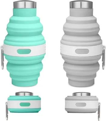 Obrázok produktu pre Skladacia fľaša na vodu 475 ml, 2 ks, silikón, pre outdoor