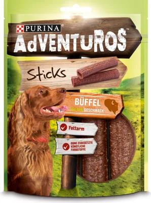Produktbild von Purina Adventuros Sticks mit Büffel 120 g