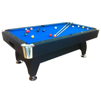 Image de Table de billard Pool Billard bleu avec accessoires robuste 145 kg 7 ft bleu, vert ou rouge