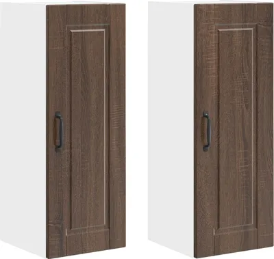 Obrázek produktu pro Nástěnná skříňka PORTO 2 pcs Hnědý dub 30 x 31 x 80 cm