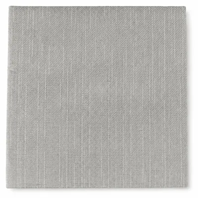 Serviette in Anthrazit mit feiner Leinenstruktur und eleganter Stoffoptik.