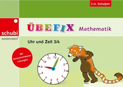 Obrázok produktu pre Übefix Mathematik Uhr und Zeit 3/4