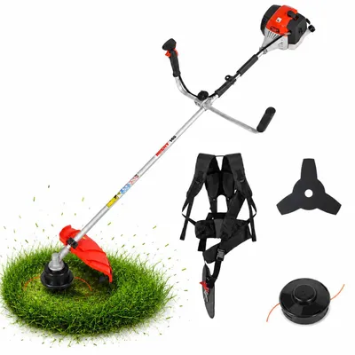Produktbild von HECHT 145 Freischneider Benzin mit Tragegurt | 25,5 & 43 cm Schnittkreis | 2 PS / 43 cm³