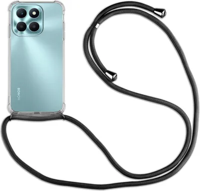 Produktbild von Handykette für Honor X6B Handyhülle mit Band Case Hülle mit Kordel Handy Tasche Schwarz