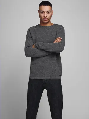 Immagine prodotto di jack and jones maglie uomo jack and jones 12157321 hill dark gray melange