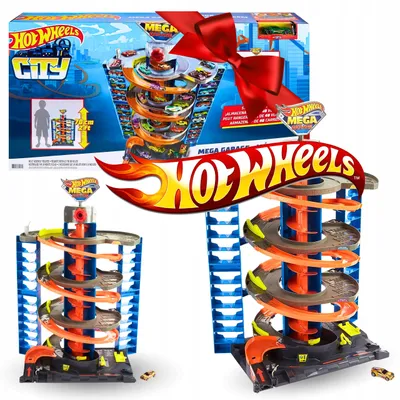 Produktbild von Hot Wheels Mega Garaż Zakręcona Winda Wielopoziomowy Parking