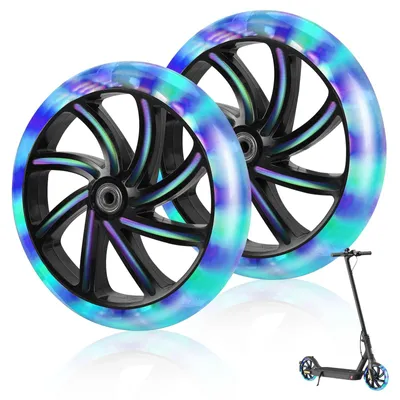 Immagine prodotto di Set di 2 ruote per scooter da 200 mm, resistenti e antiscivolo