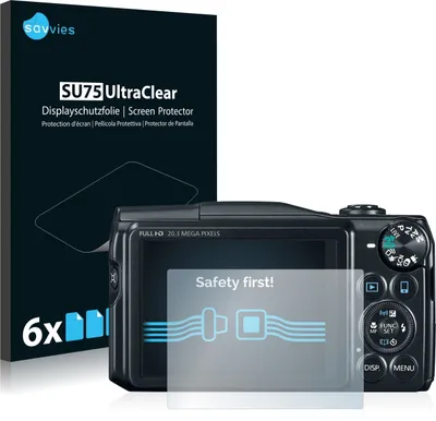 Produktbild von 6x Für Canon PowerShot SX710 HS Schutzfolie Savvies Displayschutz Display Schutz Folie Klar Transparent